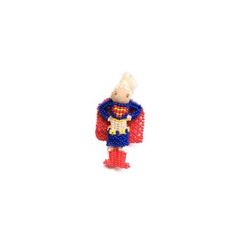 ビードブローチ Superwomanの画像