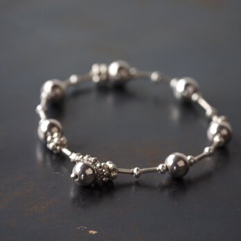 Silver bracelet 'ball design'の画像
