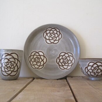 さらとマグとわんのセット-やえばな