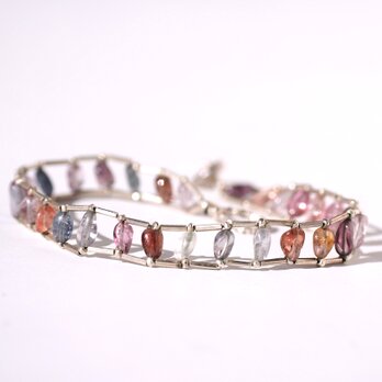 -Multi_color spinel- ladder braceletの画像