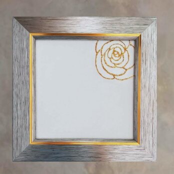 『rose』 純金箔の金継ぎアート インテリアの画像