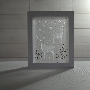 ボックス型オブジェ［白銀の森］の画像