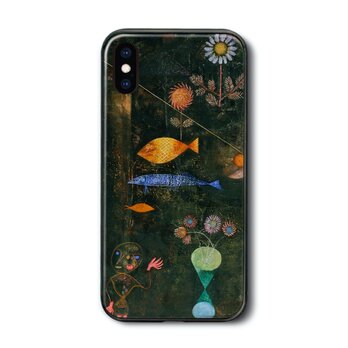 【パウル クレー Fish Magic】スマホケース ガラスケース 名画 iPhone7 iPhoneXRの画像