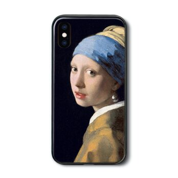 【フェルメール 真珠の耳飾の少女】スマホケース ガラスケース 名画 iPhone7 iPhoneXRの画像