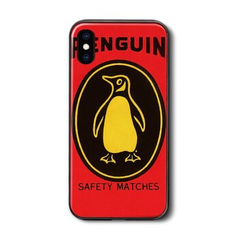 【マッチラベル ペンギン】スマホケース ガラスケース 名画 iPhone15 iPhoneX XSの画像