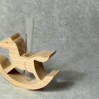 一輪挿し ミニ木馬　 無塗装（干支・十二支）