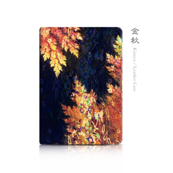 金秋 - 和風iPadケース【レザー製・タブレットケース】の画像