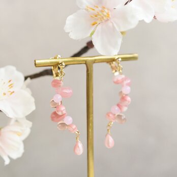 【イヤリング】枝垂れ桜の画像
