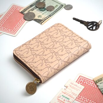 ラウンドファスナー コンパクト 財布（ウマ） 牛革 馬の画像