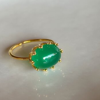Green Onyx Ring【gift box】119の画像