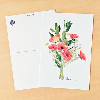 ポストカード　12ヶ月の花束　2月の画像