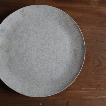 灰釉　24㎝丸皿の画像