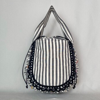 bijou tote bag (stripe)の画像