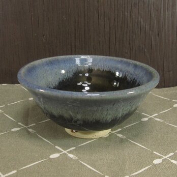 陶器ご飯茶碗（小）深い青＋白（3）【240115】の画像
