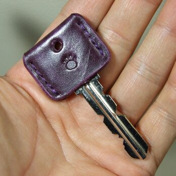 肉球刻印のキーカバー　ルガト紫の画像