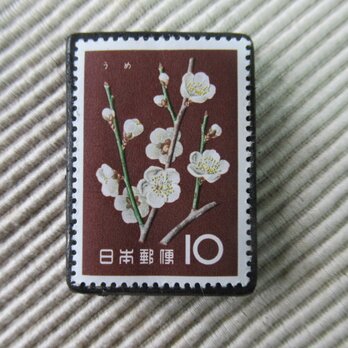 日本　花切手ブローチ9229の画像