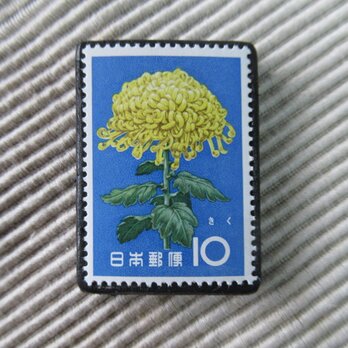 日本　花切手ブローチ9237の画像