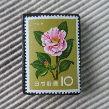 日本　花切手ブローチ9240の画像