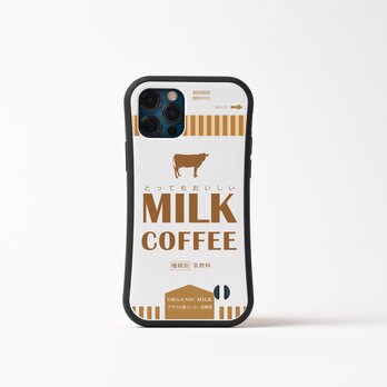 グリップ スマホケース ミルクコーヒー 2024の画像