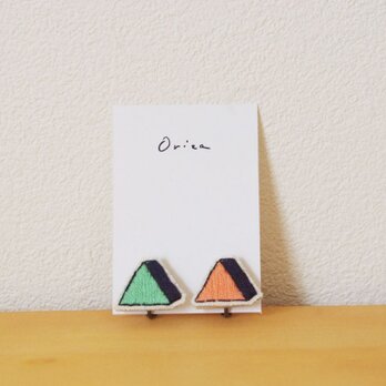 triangle　green orangeの画像