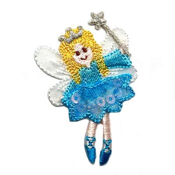 アップリケワッペン 妖精 フェアリーブルー　kr-0015の画像
