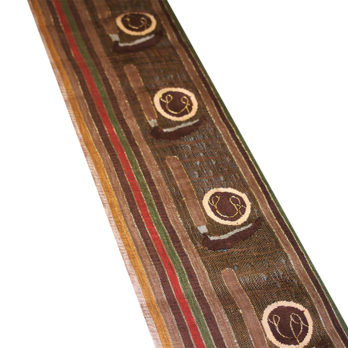 西陣織　半幅帯　スクイ織　手織　正絹　リバーシブルの画像