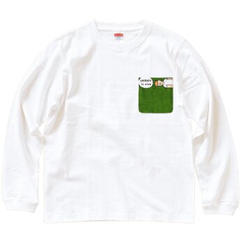 長袖 ポケット付 Tシャツ 『シバフイズナイス・男子』 男女兼用 ロンT ペアルックの画像