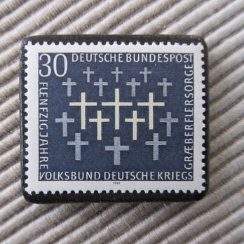 ドイツ　 切手ブローチ9305の画像