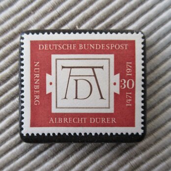 ドイツ　 切手ブローチ9306の画像