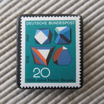 ドイツ　切手ブローチ9310の画像