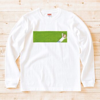 長袖 Tシャツ 『シバフキモチイ・女子』 男女兼用 ロンT