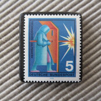 ドイツ　切手ブローチ9314の画像
