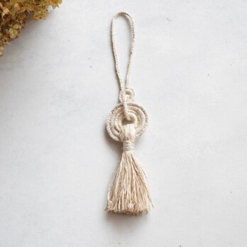 糸編み飾り ーいのりー手紡ぎ糸の画像