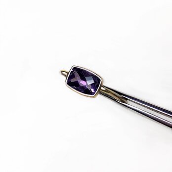 k18 Amethyst Baguette リング/ 受注制作の画像