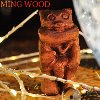ベアーカチナ木彫り bear kachina ornamentの画像