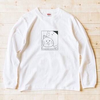 長袖Tシャツ 猫選べます『猫たべちゃいたい』男女兼用 ロンT ねこの画像