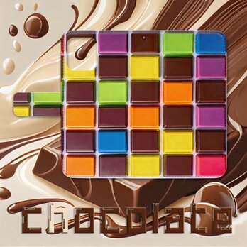 チョコレートの誘惑 手帳型スマホケース 【C-2】  　iPhone Android各機種対応  ハイクオリティタイプの画像
