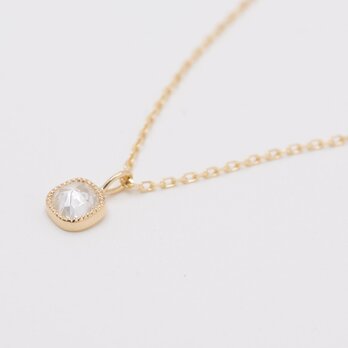 White magnolia Petal Diamond Necklaceの画像