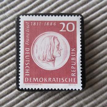 ドイツ　リスト切手ブローチ9335の画像