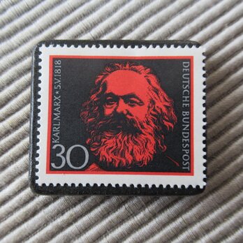 ドイツ　マルクス切手ブローチ9342の画像