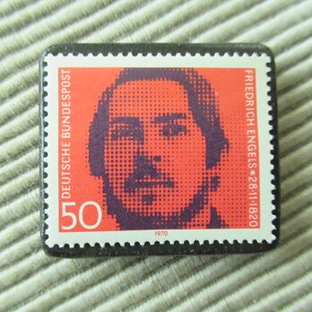 ドイツ　ヒエンゲルス切手ブローチ9345の画像