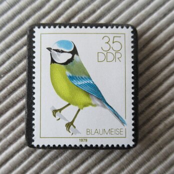 ドイツ　鳥切手ブローチ9350の画像