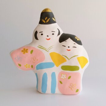 張り子　春のひな人形大　小花　(ハ)の画像