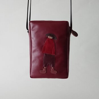 annco leather pochette [wine]の画像