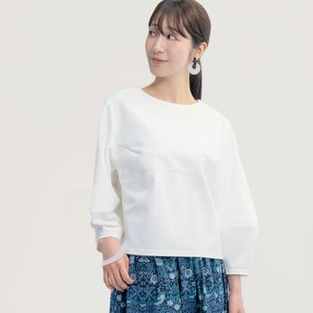 カジュアルOKなフォーマル ブラウス単品 オフ白 ●SHANNON-SNOW-BLOUSE●の画像