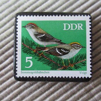 ドイツ　鳥切手ブローチ9360の画像