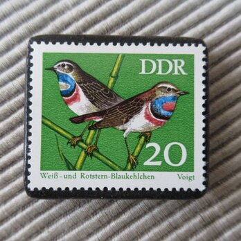 ドイツ　鳥切手ブローチ9363の画像