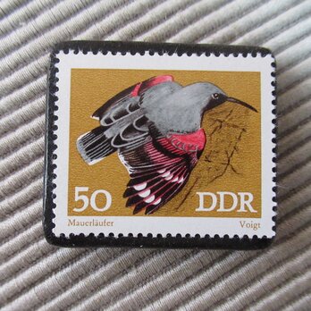 ドイツ　鳥切手ブローチ9367の画像