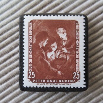 ドイツ　切手ブローチ9376の画像