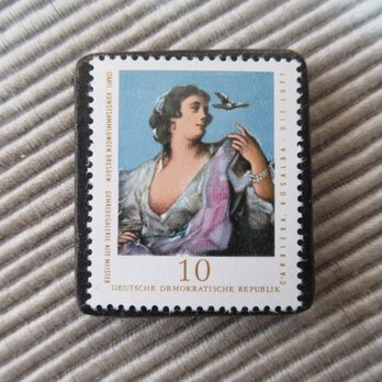 ドイツ　切手ブローチ9379の画像